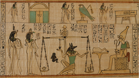 A photo of papyrus from the Met Collection.