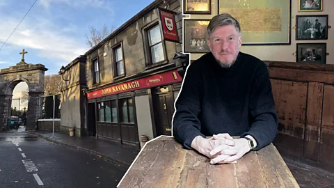 Alfreda O'Brien Kavanagh/ Colm Dalton Colm Dalton sat in a pub (Credit: Colm Dalton)