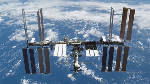The International Space Station - ISS - in orbit over the Earth in 2009