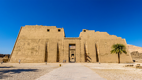 A photo of the Temple of Ramessess III.