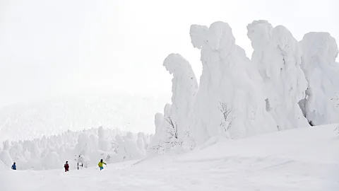 Getty Images Mount Zao's snow monsters are a phenomenon almost unique to northern Japan (Credit: Getty Images)