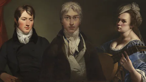 Courtesy of Tate/ National Portrait Gallery London/ Getty Images Triptych of JMW Turner, Self Portrait, John Constable by Ramsay Richard Reinagle and Artemisia's Judith Slaying Holofernes (Credit: Courtesy of Tate/ National Portrait Gallery London/ Getty Images)