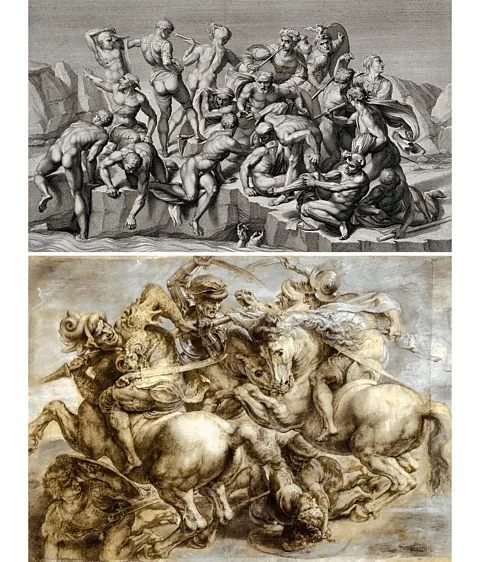 Getty Images Leonardo's Battle of Anghiari and Michelangelo's Battle of Cascina (Credit: Getty Images)