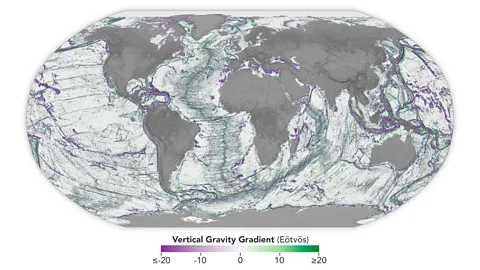 Nasa There are thought to be more than 100,000 undersea mountains on Earth but fewer than 0.1% have been explored (Credit: Nasa)