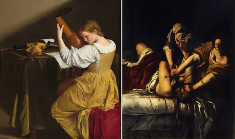 National Gallery, Washington / Getty Images Orazio Gentileschi's Lute Player, 1610 and Artemisia's Judith Slaying Holofernes, 1612 (Credit: National Gallery, Washington / Getty Images)