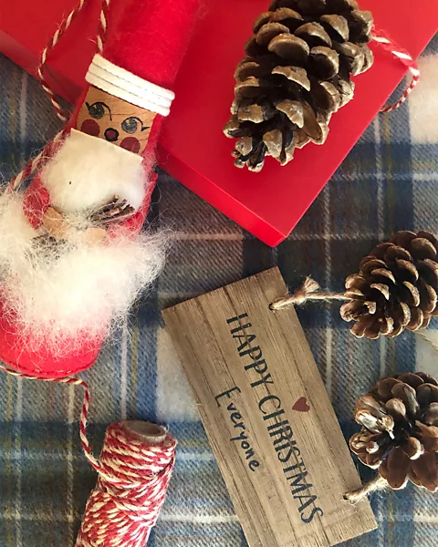 Getty Images Crafting is core to a Danish Christmas, with everyone from pre-schoolers to office workers making simple, handmade decorations (Credit: Getty Images)