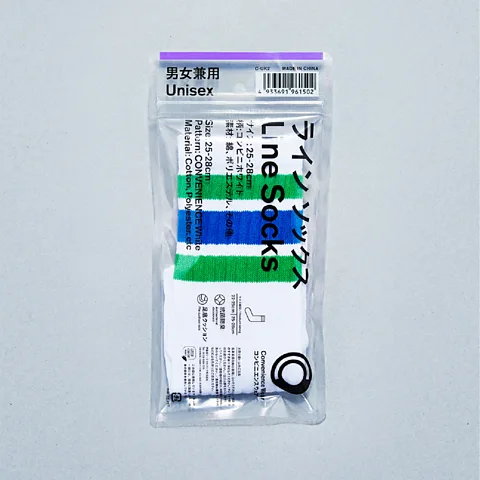 FamilyMart Convenience-store socks have been a huge hit with travellers and expats, offering a slice of modern Japanese iconography at a budget-friendly price (Credit: FamilyMart)