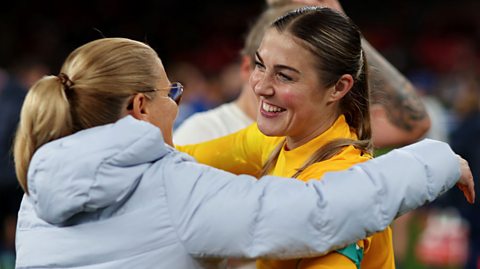 Mary Earps and Sarina Wiegman.