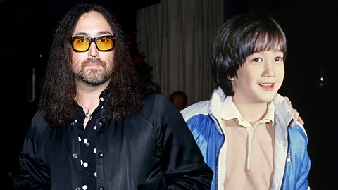 Getty Images Side-by-side composite of Sean Ono Lennon in the present and when he was seven-years-old in 1982 (Credit: Getty Images)