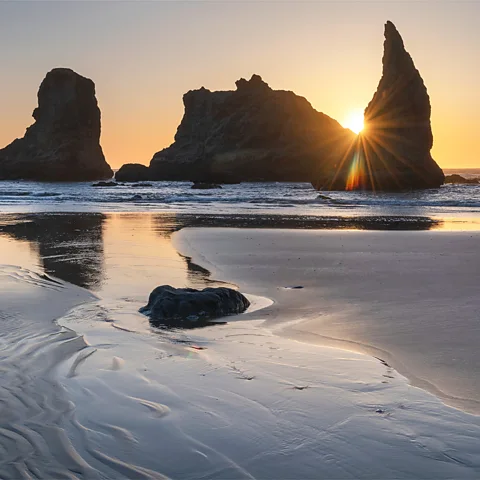 Getty Images The Oregon Coast is embracing accessibility with sand-friendly wheelchairs and a programme that highlights inclusive lodging (Credit: Getty Images)