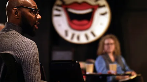 Joe Bor Social prescribing, which can include comedy courses, aims to improve patients' long-term health (Credit: Joe Bor)