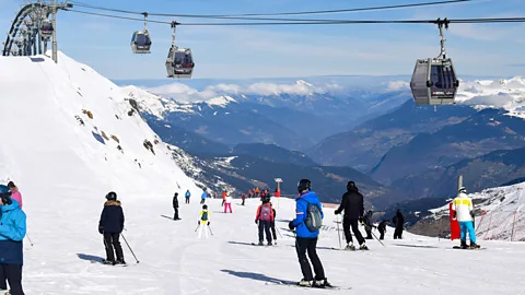 Getty Images A new lift will make it easier to explore the Les 3 Vallees ski area (Credit: Getty Images)