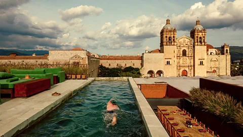 César Béjar The Otro Oaxaca is located directly across from the Church of Santo Domingo de Guzman in Oaxaca (Credit: César Béjar)