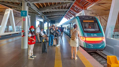 Alamy The Tren Maya has multiple stops, including the Cancún Airport and Playa del Carmen (Credit: Alamy)