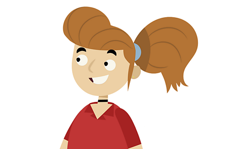 Girl with a pony tail