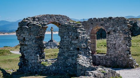 Ruins of St Dwynwens Church on Ynys Llanddwyn