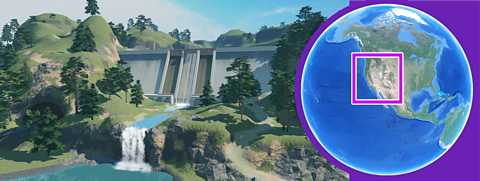 Conserving water Image of dam