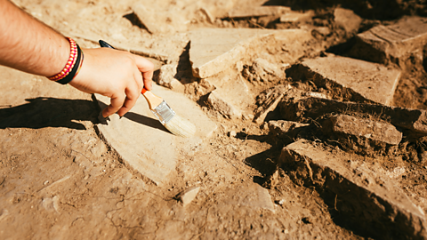 An archaeological dig.