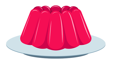 Jelly on a plate