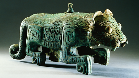 A Shang period bronze tiger