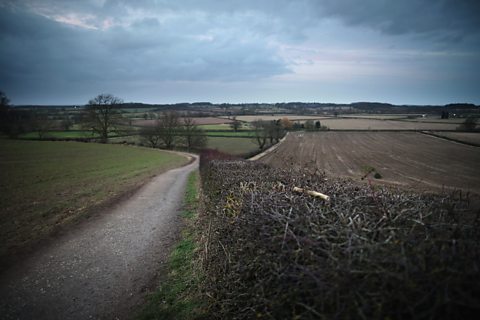 The site of the Battle of Bosworth with panoramic views of fields and countryside