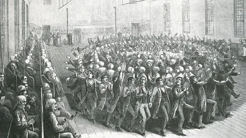 It was nicknamed the Alamy Wardley Association. "trembling quaker" Because of their ecstatic dancing and singing during the service, it was later "the shakers" (Credit: Alamy)