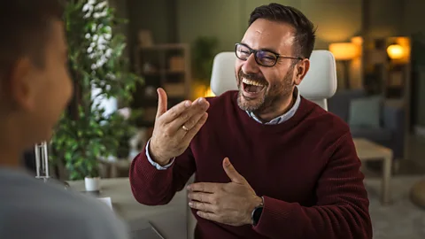 Getty Images People who enunciate their words more harshly might also be more likely to be superspreaders (Credit: Getty Images)