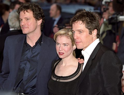 Colin Firth, Renée Zellweger and Hugh Grant at the premiere of Bridget Jones Diary