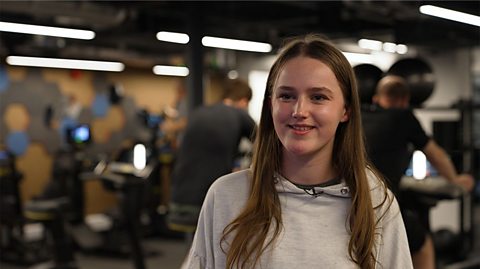 Teenage girl talking about how coming to junior gym sessions benefits her