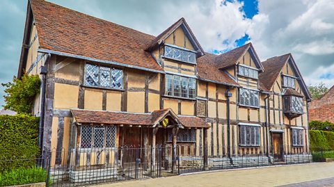 The house where Shakespeare was born in Stratford-upon-Avon
