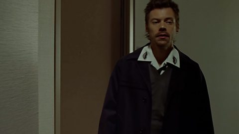 Harry Styles in the music video for Aperture.