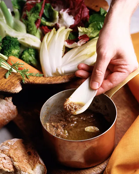 Getty Images Bagna cauda is traditionally eaten communally in winter (Credit: Getty Images)