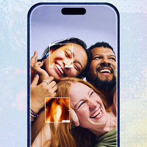 Serenity Strull/ BBC Phone manufacturers say their goal is authentic photos you're going to love, but they're making aesthetic choices about your memories (Credit: Serenity Strull/ BBC)