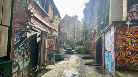 Debbie Ward Gotham Alley marks the heart of where America Ground was first settled (Credit: Debbie Ward)