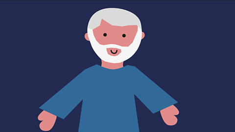 An illustration of an old man