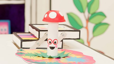 Make a fun toadstool pot