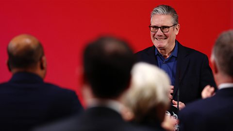 Keir Starmer giving a speech