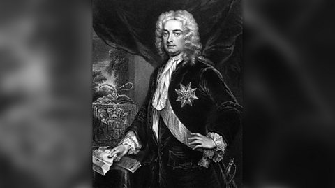 A portrait of Sir Robert Walpole