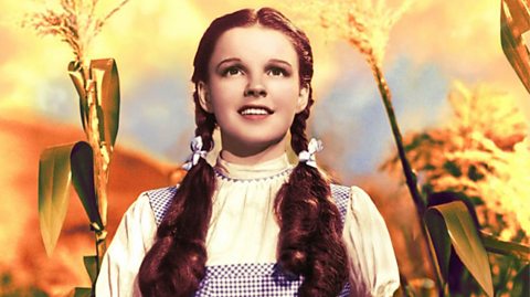 Judy Garland as Dorothy in the Wizard of Oz 1939