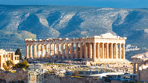 The Parthenon in Athens.
