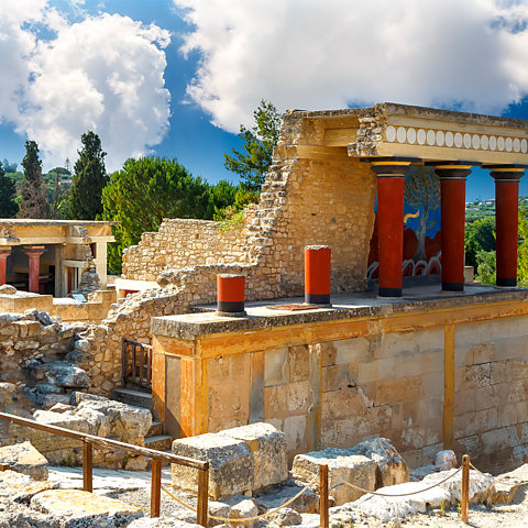 The Great Palace of Knossos on the island of Crete