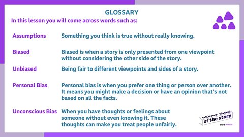 Bias glossary