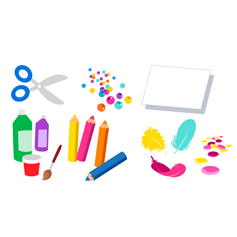 Things that you will need to make a Spanish fan