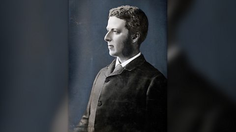 A portrait of Dr. Joseph Bell, a well dressed man with sideburns