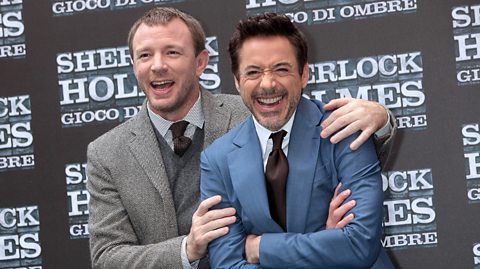 Guy Ritchie and Robert Downey Jr.