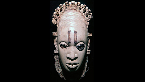 An ivory pendant from Benin, probably showing Queen Idia.