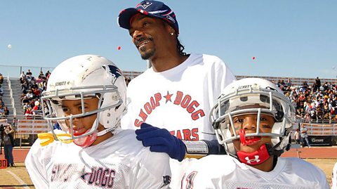 Rapper Snoop Dogg attends Snoop Bowl VI, as Coach for his Snoop Dogg All-Star team in the American Football Snoop Youth League