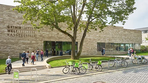 Grimmwelt/ Nikolaus Frank Grimmwelt Museum explores the Brothers Grimm's work as scholars and linguists, displaying original manuscripts and early editions (Credit: Grimmwelt/ Nikolaus Frank)