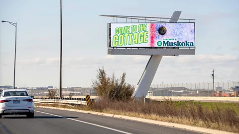 Muskoka Tourism Inspired by the show's success, Muskoka Tourism's "Come to the Cottage" billboards are now found across Toronto (Credit: Muskoka Tourism)