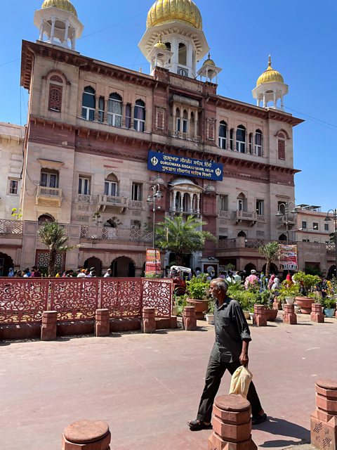The Gurdwara Sis Ganj Sahib in Old Delhi